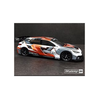 Bittydesign HIBERYA 1/10 clear body 190mm (for FWD)