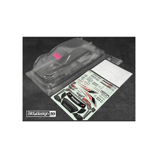 Bittydesign A3-F 1/10�FWD Body Clear 190mm (ULT - Ultra Light Weight - 0.5mm)