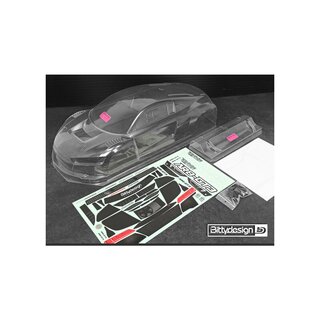 Bittydesign AR8-GT3 1/7 GT clear body for ARRMA Infraction V2/Limitless