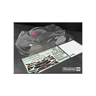 Bittydesign HYPER-GT8 1/8 GT clear body 325mm (LW | 1.0mm)