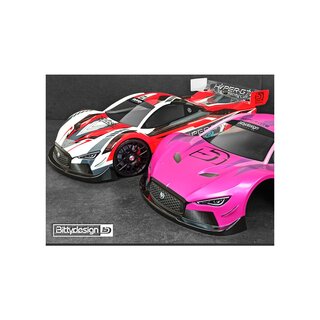 Bittydesign HYPER-GT8 1/8 GT clear body 325mm (LW | 1.0mm)