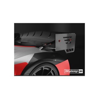 Bittydesign Universal Carbon Side Dams kit for 1/8 GT wing (2pcs)