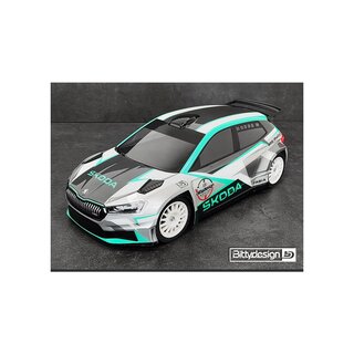 Bittydesign SKODA�Fabia RS Rally2�1/10 190mm rally�clear body, Hard�1,2mm�(wing included)