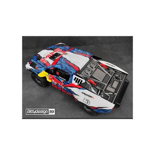 Bittydesign FALCON-X 1/7 clear body for ARRMA Mojave 6S BLX, Pre-cut, 1.5mm