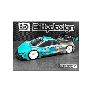 Bittydesign HYPER-HR 1/10 190mm TC clear body - Light weight
