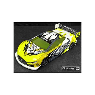 Bittydesign HYPER-200 Clear Body 1/10 TC 200mm nitro,...