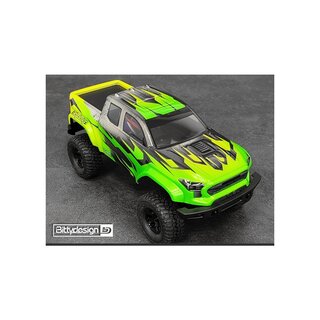 Bittydesign T-400 1/18 clear body for TRAXXAS TRX-4M, Pre-cut