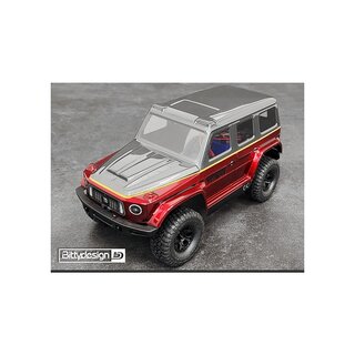 Bittydesign W464 1/18 clear body for TRAXXAS TRX-4M, Pre-cut