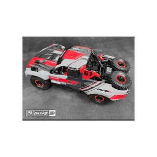 Bittydesign FALCON-X 1/7 clear body for TRAXXAS UDR, Pre-cut, 1.5mm