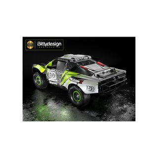 Bittydesign FALCON-X 1/7 Pre-Painted Green body for TRAXXAS UDR, Pre-cut, 1.5mm