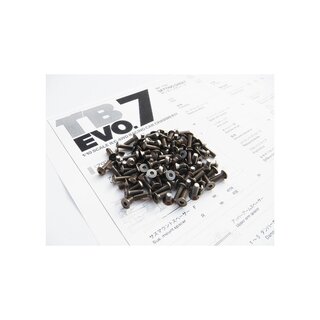 Hiro Seiko TB EVO.7 Titanium Hex Socket Screw Set (109pcs)