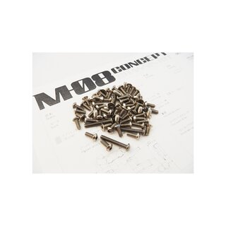 Hiro Seiko M-08 Titanium Hex Socket Screw Set (69pcs)