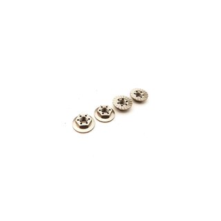 Hiro Seiko Thin Serrated Wheel Nut 4mm (Ti | 4pcs)