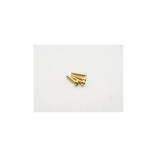 Hiro Seiko  Alloy Hex Socket Button Head Screw M3x20  (4pcs | Gold)