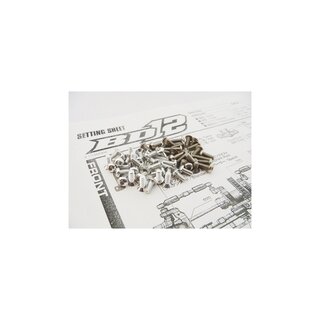 Hiro Seiko BD12 Titan/Alloy Hex Socket Screw Set [Silver]