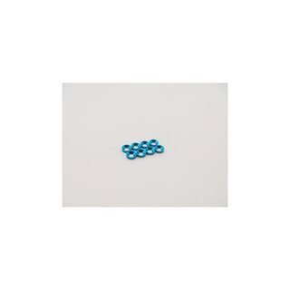 Hiro Seiko M2 Aluminum Countersunk Washer (S-Size) [T-Blue] (8pcs)