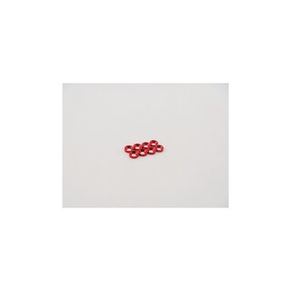 Hiro Seiko M2 Aluminum Countersunk Washer (S-Size) [Red] (8pcs)