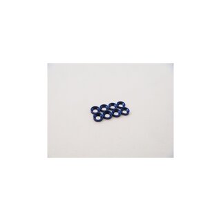 Hiro Seiko M2.5 Aluminum Countersunk Washer (S-Size) [Y-Blue] (8pcs)