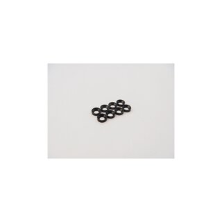 Hiro Seiko M2.5 Aluminum Countersunk Washer (S-Size) [Black] (8pcs)