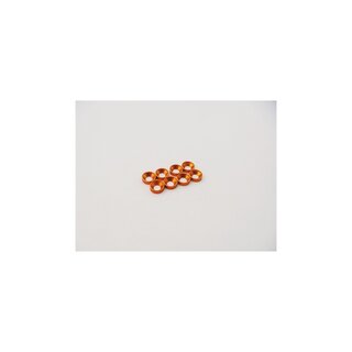 Hiro Seiko M2.5 Aluminum Countersunk Washer (S-Size) [Orange] (8pcs)
