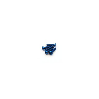 Hiro Seiko Alloy Hex Socket Button Head Screw M3x10  (5pcs | AE-Blue)