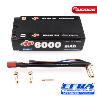 Intellect MC4 6000mAh 130C 7.6V High Power Graphene Shorty Pack LiHV