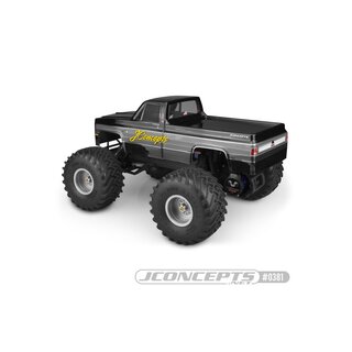 Jconcepts 1982 GMC K2500 Traxxas Stampede, Tamiya Clod Buster body (7 width & 10.50 wheelbase)