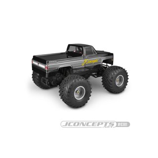 Jconcepts 1982 GMC K2500 Traxxas Stampede, Tamiya Clod Buster body (7 width & 10.50 wheelbase)