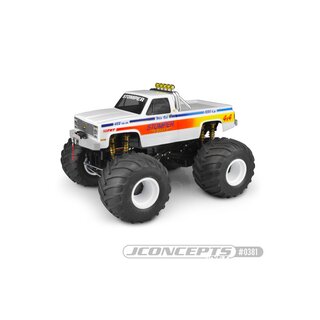 Jconcepts 1982 GMC K2500 Traxxas Stampede, Tamiya Clod Buster body (7 width & 10.50 wheelbase)