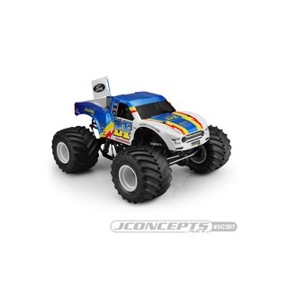 JConcepts 2020 Ford Raptor body - BF Power logo MT body (Fits ? Losi LMT / Axial SMT10, 7.25 width & 12.50-13.00 wheelbase)