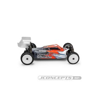 JConcepts S2 - Schumacher Cat L1R body w/ Carpet | Turf wing - light-weight
