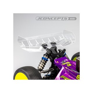 JConcepts Finnisher polycarbonate pre-trimmed 1/8th rear wing, 1.5mm thickness
