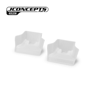 JConcepts Mugen MBX8 | MBX-8e | Sworkz S35-4 Evo injection molded front wing, white - 2pc
