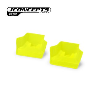 JConcepts Mugen MBX8 | MBX-8e | Sworkz S35-4 Evo injection molded front wing, yellow - 2pc