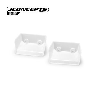 JConcepts Tekno NB48 2.2 | Tekno EB48 2.2 injection molded front wing, white - 2pc