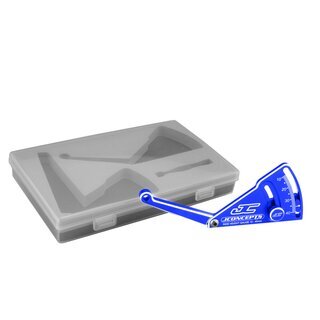 Jconcepts Aluminum ride height gauge, 10-40mm - blue