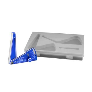 Jconcepts Aluminum camber gauge, 85mm  - blue