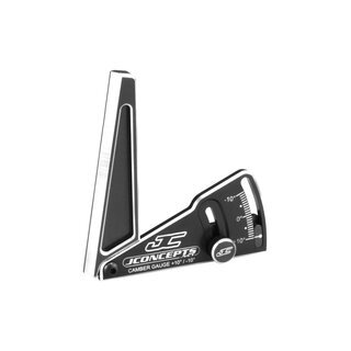Jconcepts Aluminum camber gauge, 85mm  - black