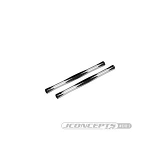 JConcepts RC10 diamond nose brace tubes, black - 2pc.