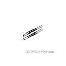 JConcepts RC10 diamond wing tubes, black - 2pc.