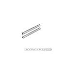 JConcepts RC10 diamond wing tubes, silver - 2pc.