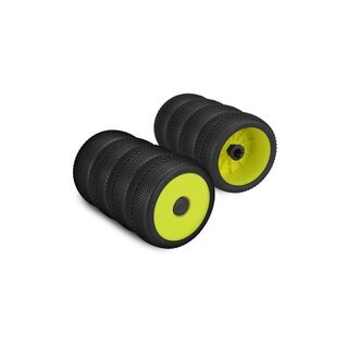 Jconcepts 1/8th off-road tire stick - holds 4 mounted tires (blue) - 4pc.