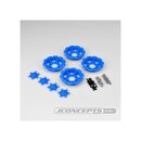 Jconcepts Tracker wheel discs - blue (fits - #3379 Dragon...