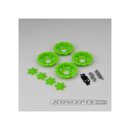 Jconcepts Tracker wheel discs - green (fits - #3379...