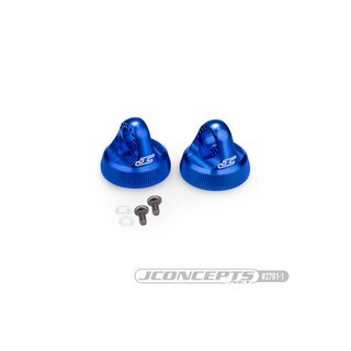 JConcepts Fin, 13mm shock cap - blue (Fits ? Team Associated 13mm shock body)