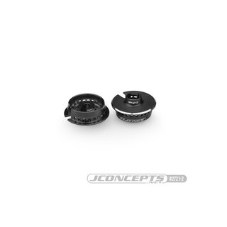 JConcepts Fin, 13mm spring cup, 0mm off-set - black