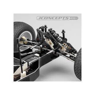 JConcepts RC10T diamond nose brace tubes, black - 2pc (Fits ? Team Associated RC10T, T2 and RC10GT)