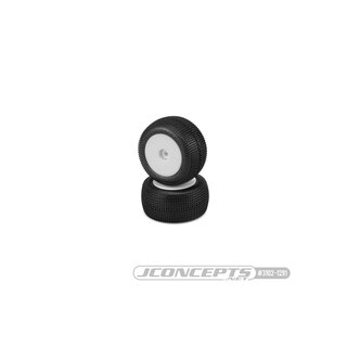 Jconcepts Sprinter - green compound - pre-mounted, white wheels (Fits - Losi Mini-T 2.0)