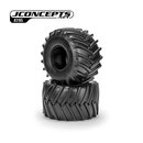 JConcepts Firestorm Full Cleat Monster Truck tire - blue...