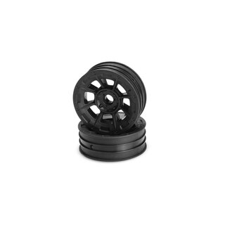 Jconcepts Hazard - 1.9 RC10 front wheel - black (3/16 x 5/16 flanged bearing fit)